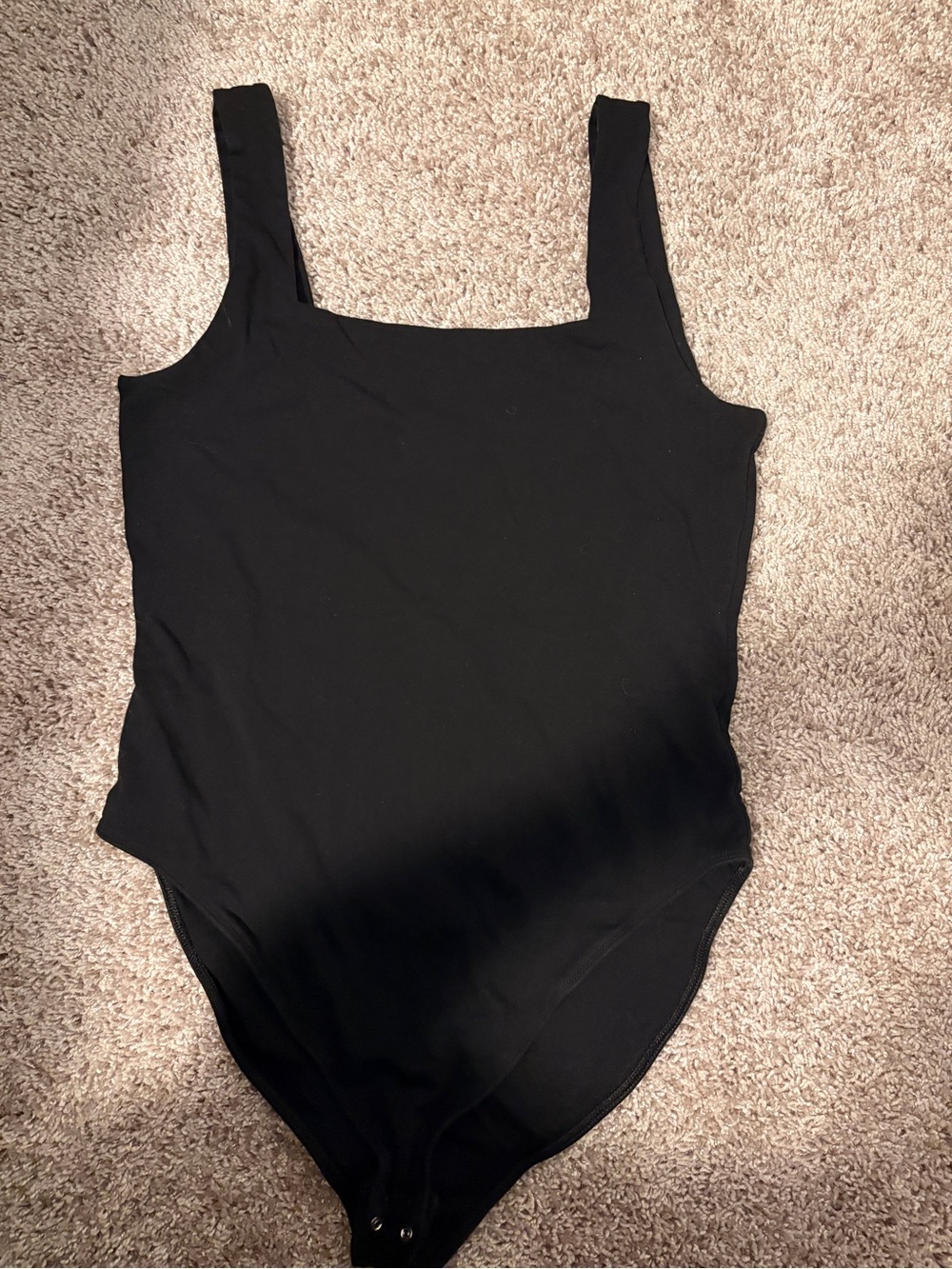 Old Navy Black Square Neck Bodysuit